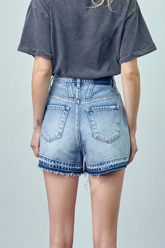 Released Hem Denim Shorts