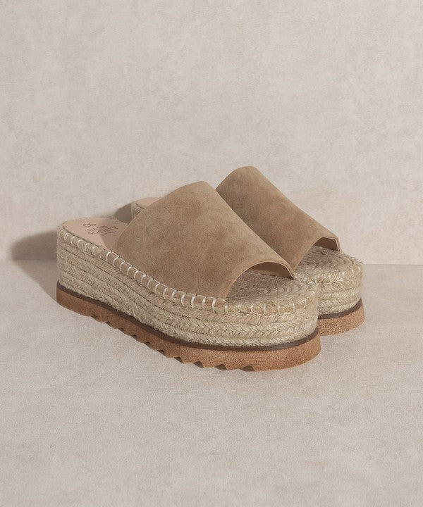 Ivy Espadrille Platform Slide