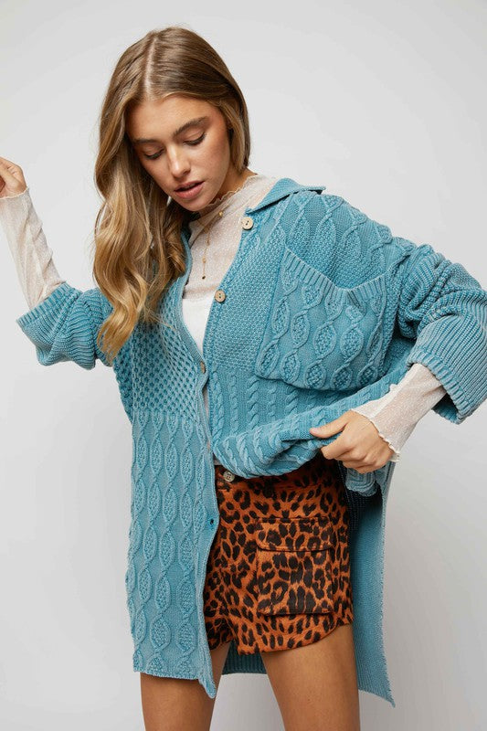 Solid Button Down Cardigan - Mayven's Boutique