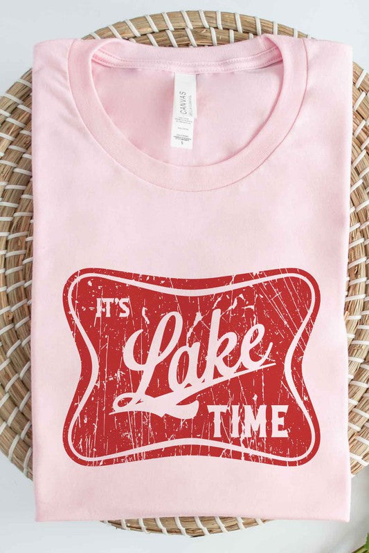 ITS LAKE TIME GRAPHIC PLUS SIZE TEE