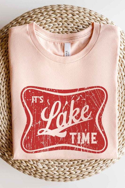 ITS LAKE TIME GRAPHIC PLUS SIZE TEE