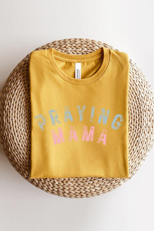 Praying Mama Christian Graphic T Shirts