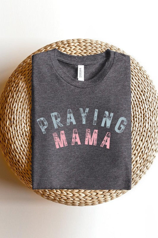 Praying Mama Christian Graphic T Shirts