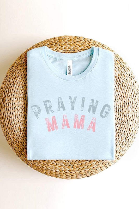 Praying Mama Christian Graphic T Shirts