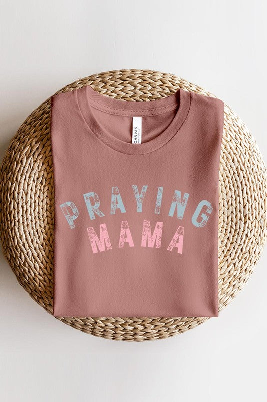 Praying Mama Christian Graphic T Shirts