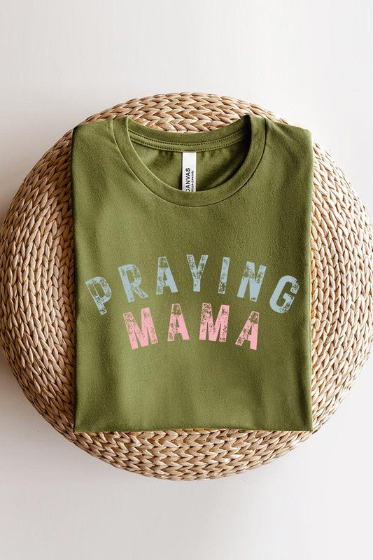 Praying Mama Christian Graphic T Shirts