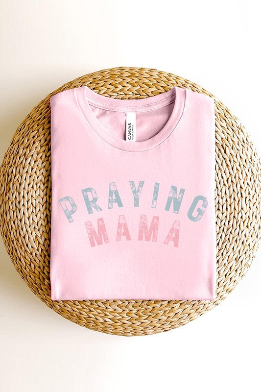 Praying Mama Christian Graphic T Shirts