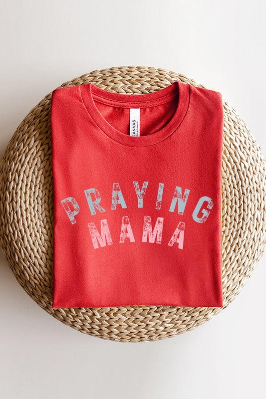 Praying Mama Christian Graphic T Shirts