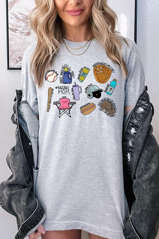 Baseball Mom Essentials Graphic Tee