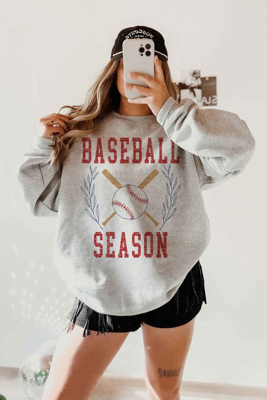 Baseball Graphic Sweatshirt