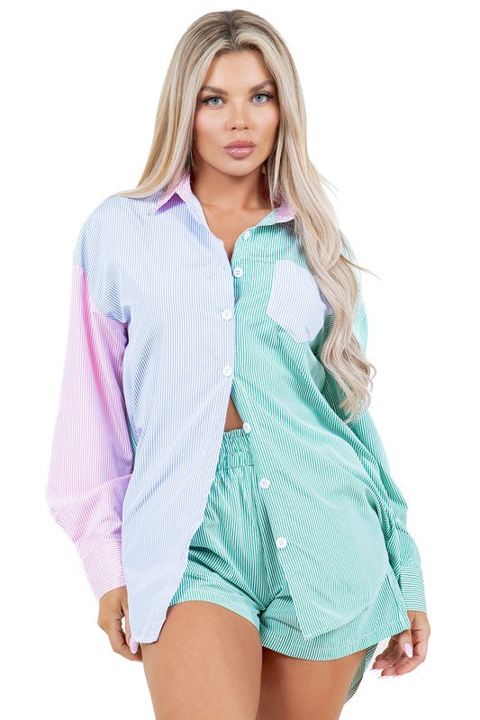 Pastel Shorts Set