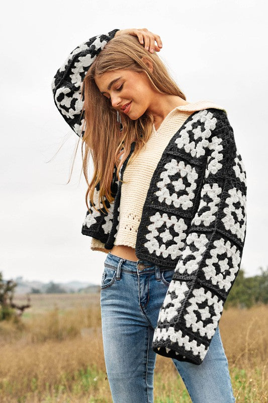 Crochet Open Knit Cardigan