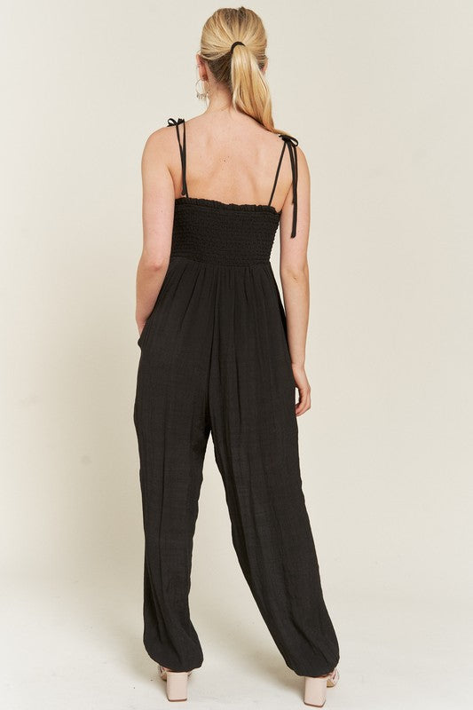 Smocked Top Jumpsuit