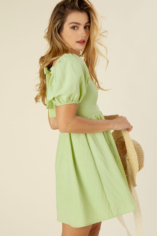 Puff Sleeve Dress