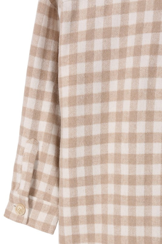 Checkered Long Shacket