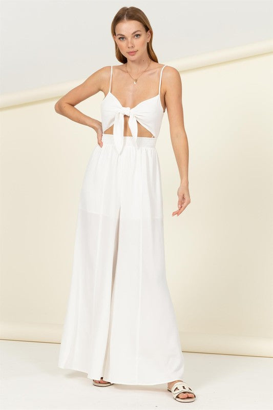 Front Cutout Jumpsuit - Mayven's Boutique