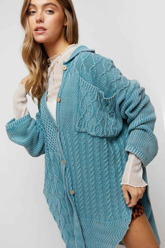 Solid Button Down Cardigan - Mayven's Boutique