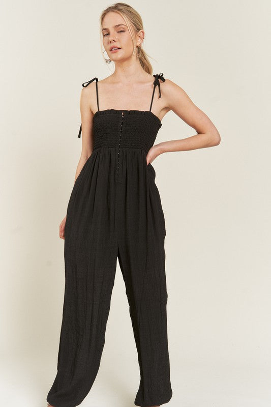 Smocked Top Jumpsuit